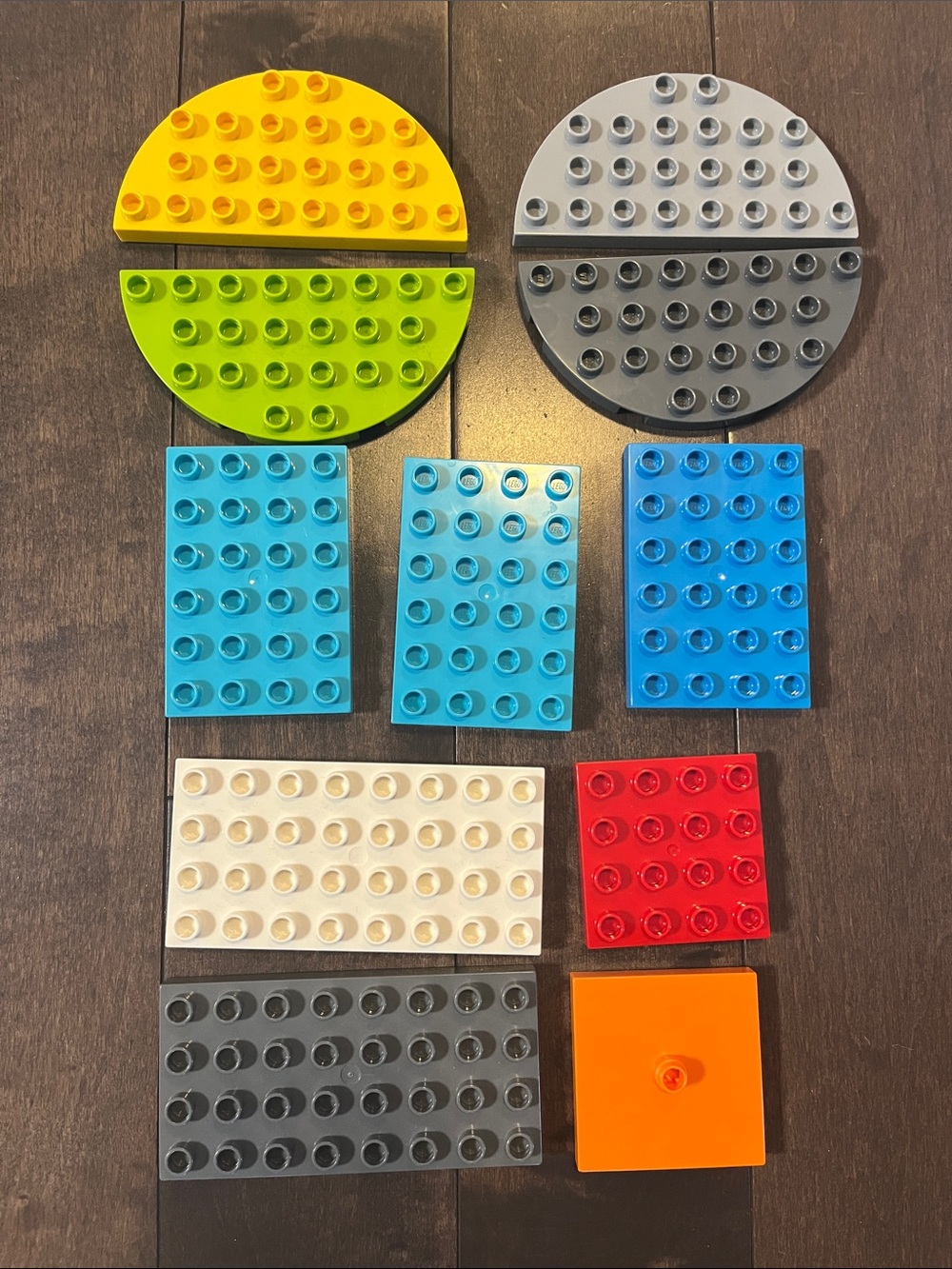 LEGO Duplo Building Plates Lot - 11 Piece Replacement Baseplate Set